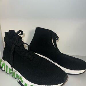 Balenciaga Graffiti Lace Up Tie Speed Sneaker